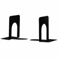 Universal Economy Bookends, 4.75 x 5.25 x 5, Heavy Gauge Steel, Black, Pair, 1 Pair, UNV54051