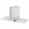 Universal Deluxe Easy-to-Open D-Ring View Binder, 3 Rings, 2" Capacity, 11 x 8.5, White, 8 1/2" Width x 11" Length, UNV30732