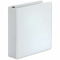 Universal Deluxe Easy-to-Open D-Ring View Binder, 3 Rings, 2" Capacity, 11 x 8.5, White, 8 1/2" Width x 11" Length, UNV30732