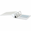 Universal Deluxe Easy-to-Open D-Ring View Binder, 3 Rings, 3" Capacity, 11 x 8.5, White, 8 1/2" Width x 11" Length, UNV30752