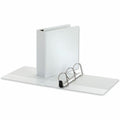 Universal Deluxe Easy-to-Open D-Ring View Binder, 3 Rings, 3" Capacity, 11 x 8.5, White, 8 1/2" Width x 11" Length, UNV30752