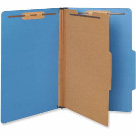Universal 2/5 Tab Cut Legal Classification Folder, Cobalt Blue, 8 1/2" Width x 14" Length, 10 Box, UNV10211