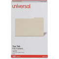 Universal 1/3 Tab Cut Legal Top Tab File Folder, 8 1/2" Width x 14" Length, 100 Box, UNV15123