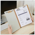 Universal 2/5 Tab Cut Letter Classification Folder, Gray, 8 1/2" Width x 11" Length, 10 Box, UNV10292