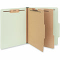 Universal 2/5 Tab Cut Letter Classification Folder, Green, 8 1/2" Width x 11" Length, 10 Box, UNV10271