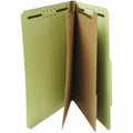 Universal 2/5 Tab Cut Letter Classification Folder, Green, 8 1/2" Width x 11" Length, 10 Box, UNV10271