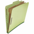 Universal 2/5 Tab Cut Letter Classification Folder, Green, 8 1/2" Width x 11" Length, 10 Box, UNV10271
