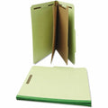 Universal 2/5 Tab Cut Letter Classification Folder, Green, 8 1/2" Width x 11" Length, 10 Box, UNV10271