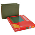 Universal 1/5 Tab Cut Letter Hanging Folder, Standard Green, 8 1/2" Width x 11" Length, 25 Box, UNV14142