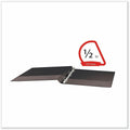 Universal Slant D-Ring View Binder, 3 Rings, 0.5" Capacity, 11 x 8.5, Black, 8 1/2" Width x 11" Length, UNV20701