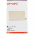 Universal 1/3 Tab Cut Legal Top Tab File Folder, 8 1/2" Width x 14" Length, 100 Box, UNV15213