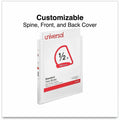Universal Slant D-Ring View Binder, 3 Rings, 0.5" Capacity, 11 x 8.5, White, 8 1/2" Width x 11" Length, UNV20702