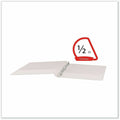 Universal Slant D-Ring View Binder, 3 Rings, 0.5" Capacity, 11 x 8.5, White, 8 1/2" Width x 11" Length, UNV20702