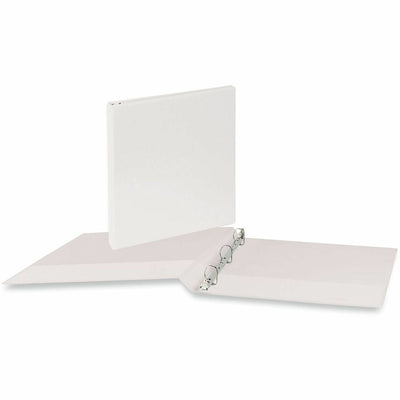 Universal Slant D-Ring View Binder, 3 Rings, 0.5" Capacity, 11 x 8.5, White, 8 1/2" Width x 11" Length, UNV20702