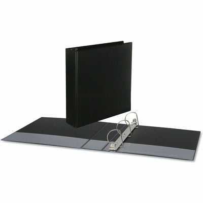 Universal Slant D-Ring View Binder, 3 Rings, 2" Capacity, 11 x 8.5, Black, 8 1/2" Width x 11" Length, UNV20745