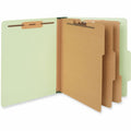 Universal 2/5 Tab Cut Letter Classification Folder, Green, 8 1/2" Width x 11" Length, 10 Box, UNV10291