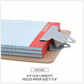 Universal Clipboard, Brown, 5" Width x 8" Length, UNV05610