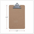 Universal Clipboard, Brown, 5" Width x 8" Length, UNV05610