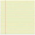 Universal Glue Top Pads, Wide/Legal Rule, 50 Canary-Yellow 8.5 x 11 Sheets, Dozen, 1 Dozen, UNV22000