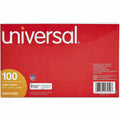 Universal Ruled Index Cards, 5 x 8, White, 100/Pack, 5" Width x 8" Length, UNV47250
