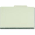 Universal 2/5 Tab Cut Legal Classification Folder, Green, 8 1/2" Width x 14" Length, 10 Box, UNV10281