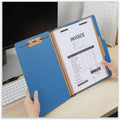 Universal 2/5 Tab Cut Letter Classification Folder, Cobalt Blue, 8 1/2" Width x 11" Length, 10 Box, UNV10201