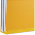 Universal 2/5 Tab Cut Letter Classification Folder, Yellow, 8 1/2" Width x 11" Length, 10 Box, UNV10204