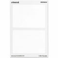 Universal Name Badge Holder, White, 100 / Pack, UNV39101