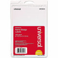 Universal Name Badge Holder, White, 100 / Pack, UNV39101