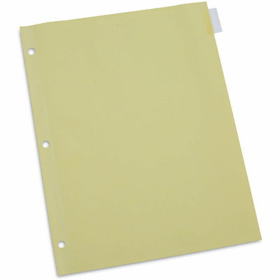 Universal Insertable Tab Index, 8-Tab, 11 x 8.5, Buff, Clear Tabs, 24 Sets, 8.50" Width x 11" Length, UNV20841