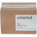 Universal Shredder Bag, Clear, 100 / Box, UNV35946