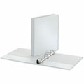 Universal Deluxe Easy-to-Open D-Ring View Binder, 3 Rings, 1" Capacity, 11 x 8.5, White, 8 1/2" Width x 11" Length, UNV30712
