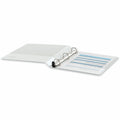 Universal Deluxe Easy-to-Open D-Ring View Binder, 3 Rings, 1" Capacity, 11 x 8.5, White, 8 1/2" Width x 11" Length, UNV30712