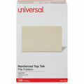 Universal Straight Tab Cut Legal Top Tab File Folder, 8 1/2" Width x 14" Length, 100 Box, UNV16120