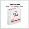 Universal Slant D-Ring View Binder, 3 Rings, 2" Capacity, 11 x 8.5, White, 8 1/2" Width x 11" Length, UNV20746