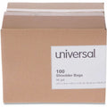 Universal Shredder Bag, Clear, 100 / Box, UNV35952