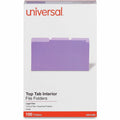 Universal 1/3 Tab Cut Legal Top Tab File Folder, 8 1/2" Width x 14" Length, 100 Box, UNV15305