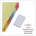 Universal Index Divider, Buff, 8.50" Width x 11" Length, 24 Set, UNV20860