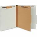 Universal 2/5 Tab Cut Letter Classification Folder, Gray, 8 1/2" Width x 11" Length, 10 Box, UNV10252