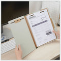 Universal 2/5 Tab Cut Letter Classification Folder, Gray, 8 1/2" Width x 11" Length, 10 Box, UNV10252