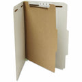 Universal 2/5 Tab Cut Letter Classification Folder, Gray, 8 1/2" Width x 11" Length, 10 Box, UNV10252