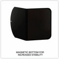 Universal Magnetic Bookends, Magnetic Base, 6 x 5 x 7, Metal, Black, Pair, 1 Pair, UNV54071