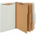 Universal 2/5 Tab Cut Legal Classification Folder, Gray, 8 1/2" Width x 14" Length, 10 Box, UNV10297