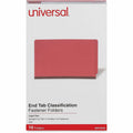 Universal Straight Tab Cut Legal Classification Folder, Red, 8 1/2" Width x 14" Length, 10 Box, UNV10316