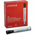 Universal Dry Erase Marker, Medium Bullet Tip, Black, Dozen, 1 Dozen, UNV43681
