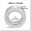Universal Quiet Tape Box Sealing Tape, 3" Core, 1.88" x 109 yds, Clear, 6/Pack, UNV73000