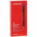 Universal Ballpoint Pen, Retractable, Medium 1 mm, Blue Ink, Blue Barrel, Dozen, 1 Dozen, UNV15511