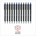 Universal Ballpoint Pen, Retractable, Medium 1 mm, Blue Ink, Blue Barrel, Dozen, 1 Dozen, UNV15511