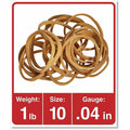 Universal Rubber Bands, Size 10, 0.04" Gauge, Beige, 1 lb Box, 3,400/Pack, UNV00110