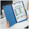 Universal 2/5 Tab Cut Legal Classification Folder, Cobalt Blue, 8 1/2" Width x 14" Length, 10 Box, UNV10311